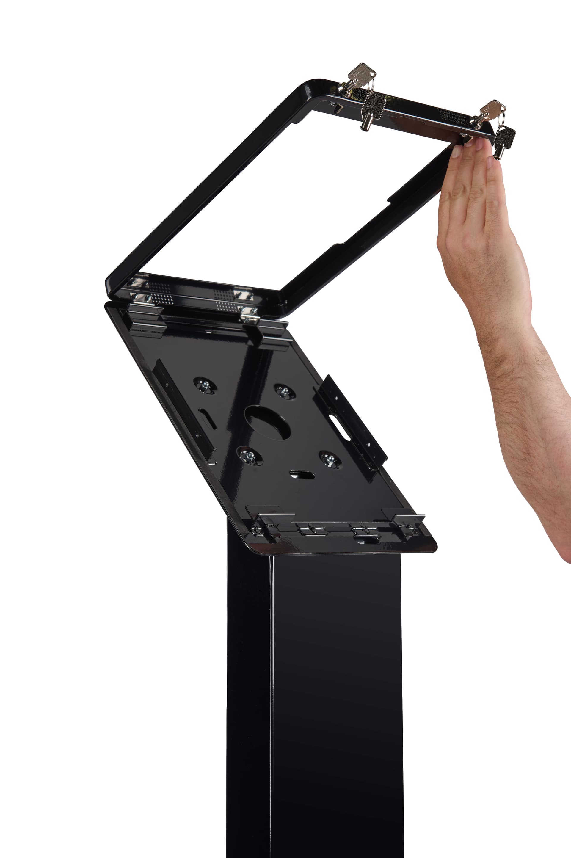 easy open surface pro floor stand kiosk