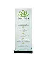 Custom printed swap-out retractable banner with single sided graphics