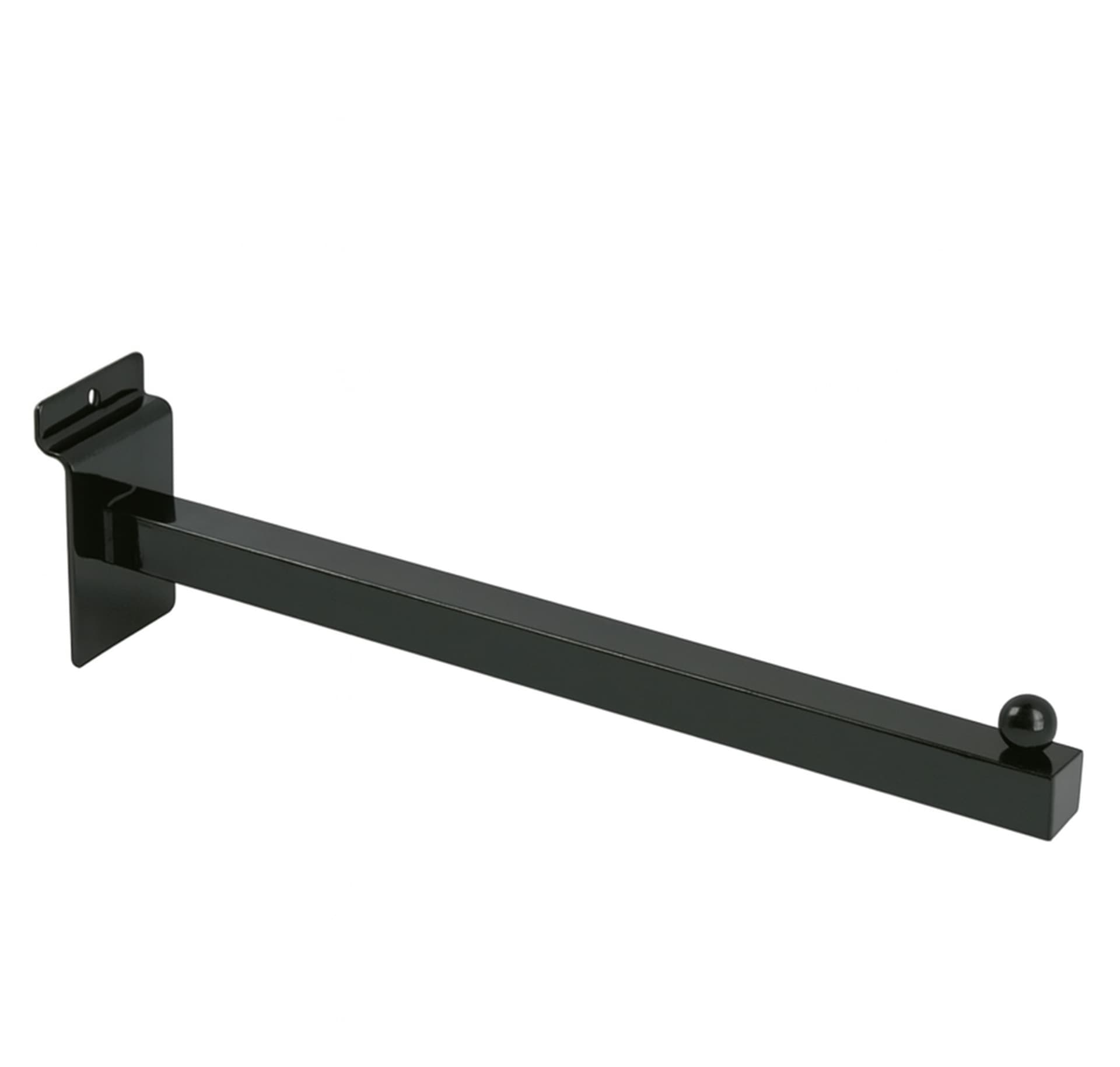 Slatwall straight square faceout in black