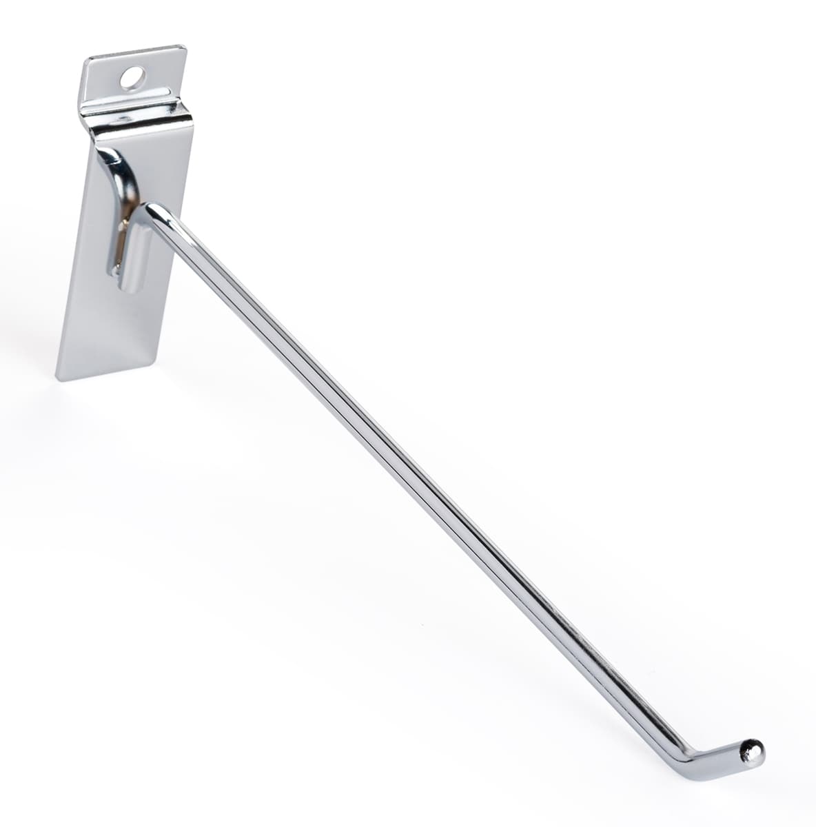 30° upturned tip 10" chrome peg hook hanger for slat panel