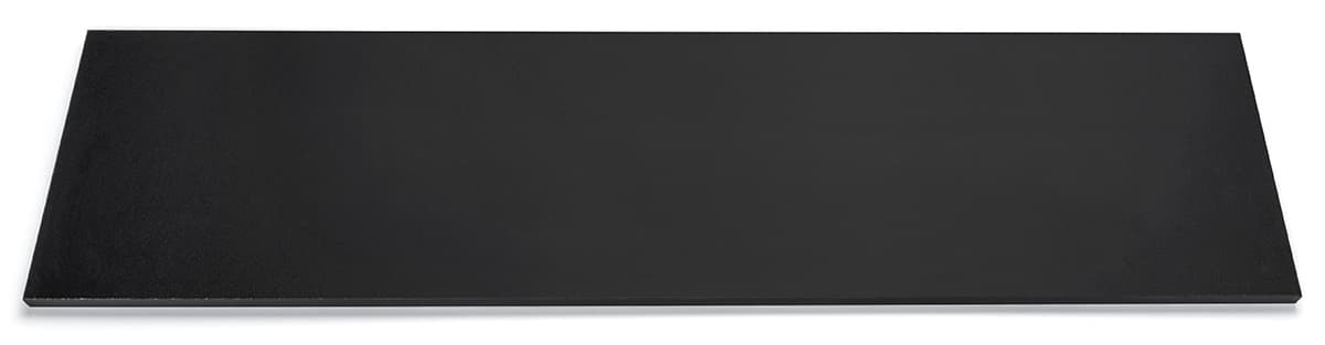 Slat wall shelf in black
