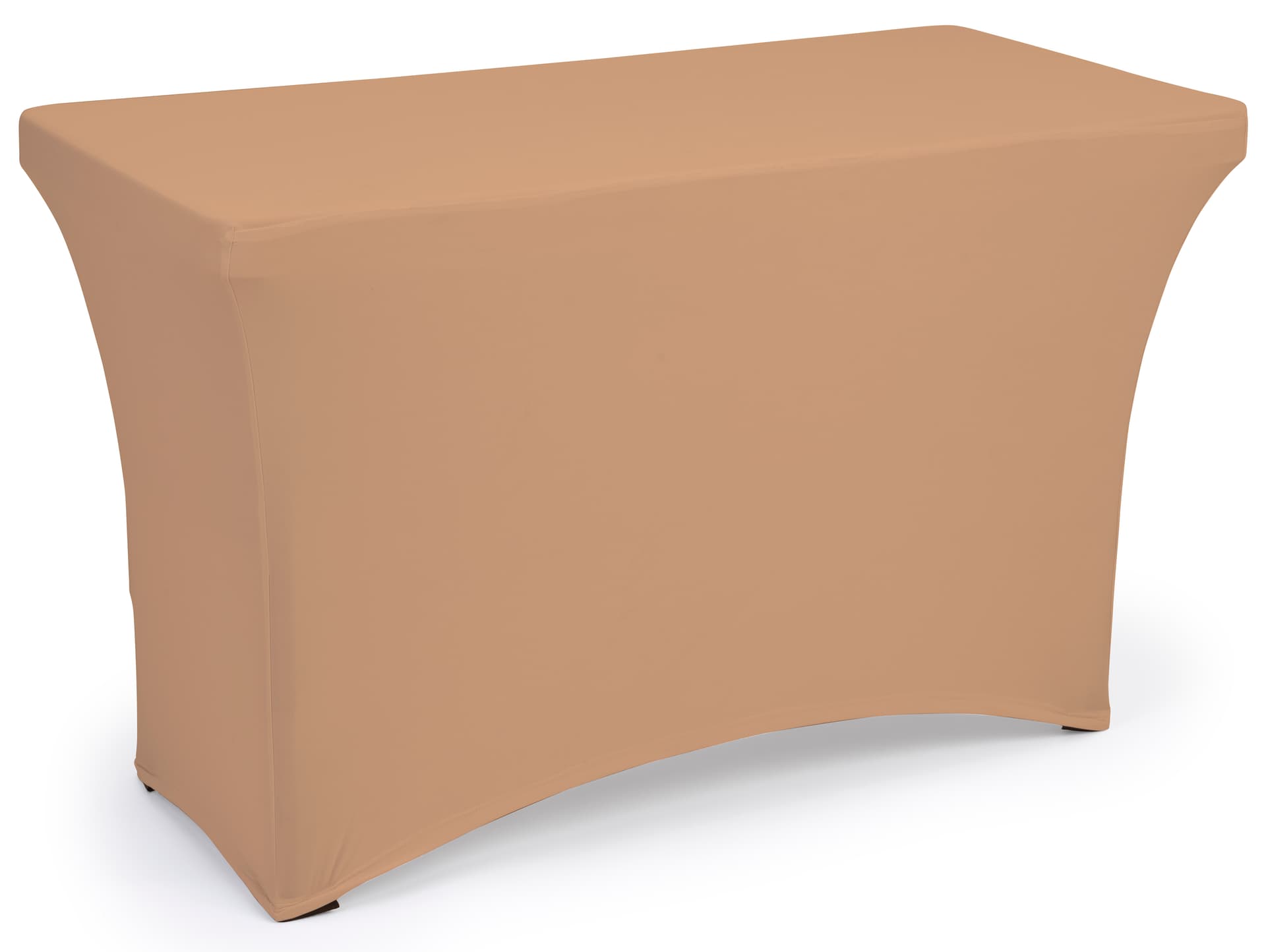 Tan fitted spandex table covers