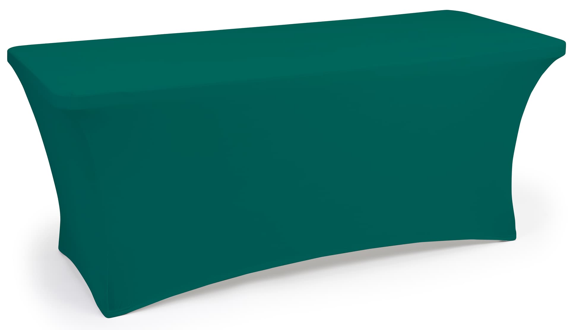 Forest green fitted spandex table covers