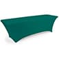 4', 6' or 8' Spandex Table Cloth, Stretch Fit Design w/ Zippered Back - Solid Color