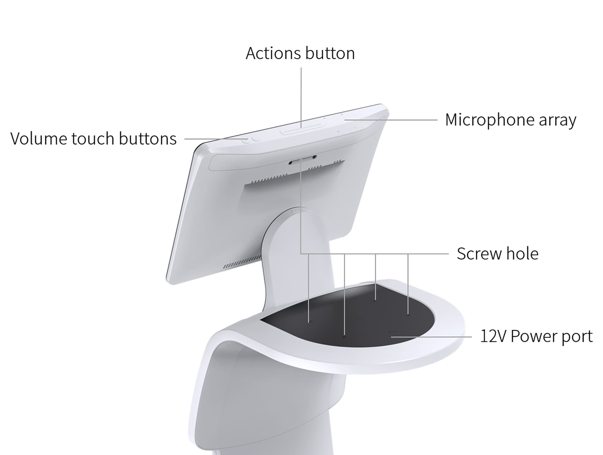 Personal assistant robot with wireless charging tray