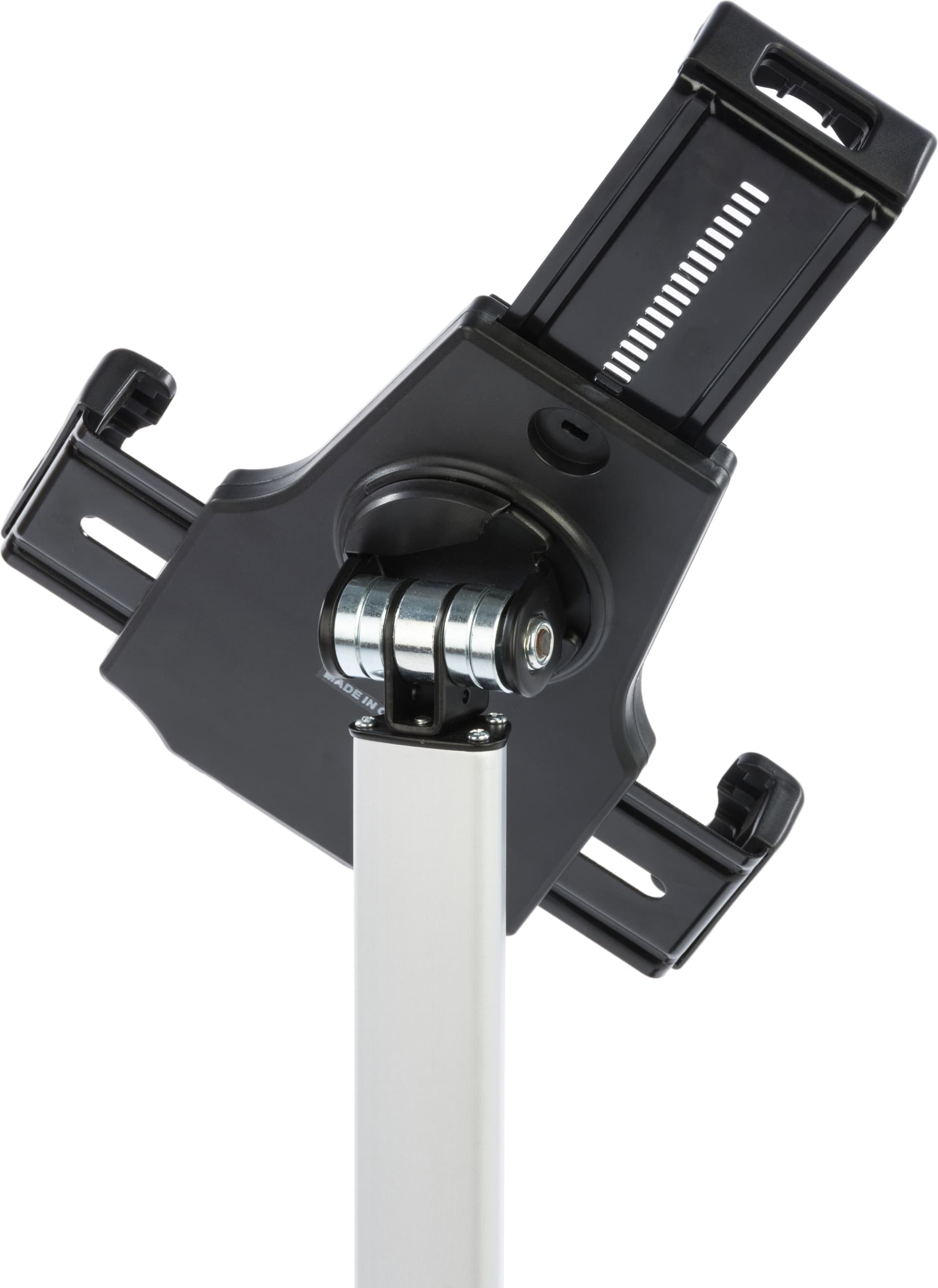 Rolling iPad stand with rotating tablet holder