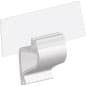 Clip-on Price Tag Holders Fit 1/2-inch Edges, Front Facing, Set of 25 - Clear