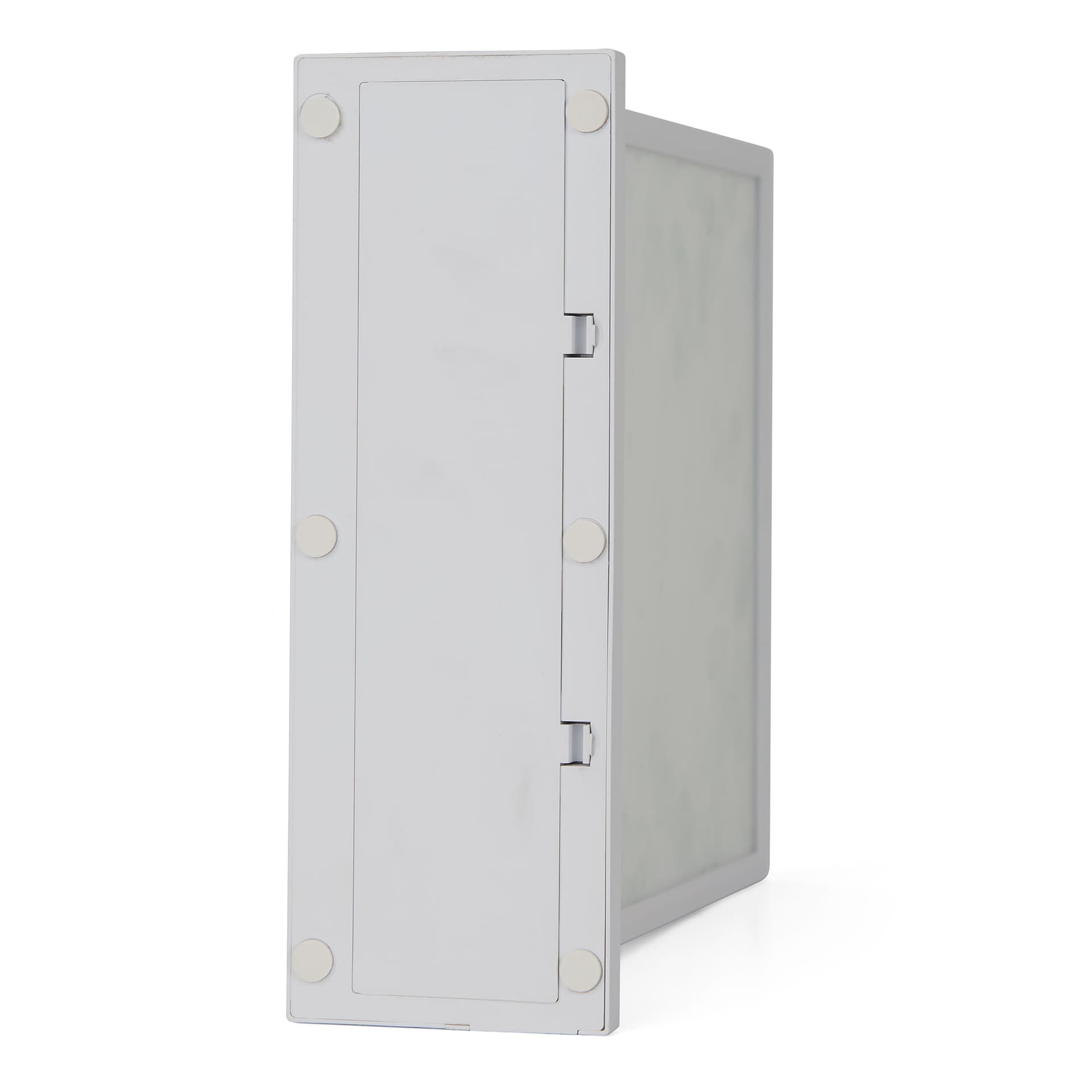 Tabletop LED sign holder showing the bottom access panel