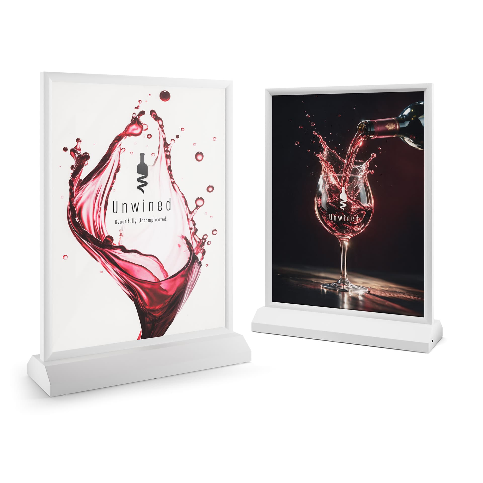 Replacement graphics for TBLTPLB light box can be identical or different prints