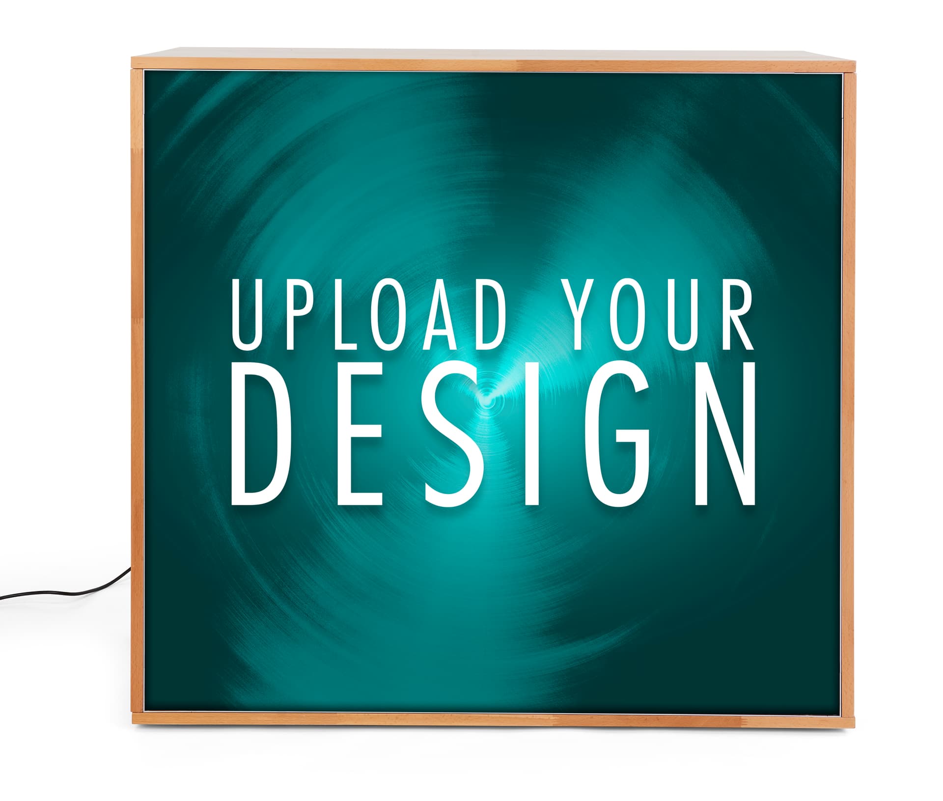 Backlit trade show counter with easy assembly 