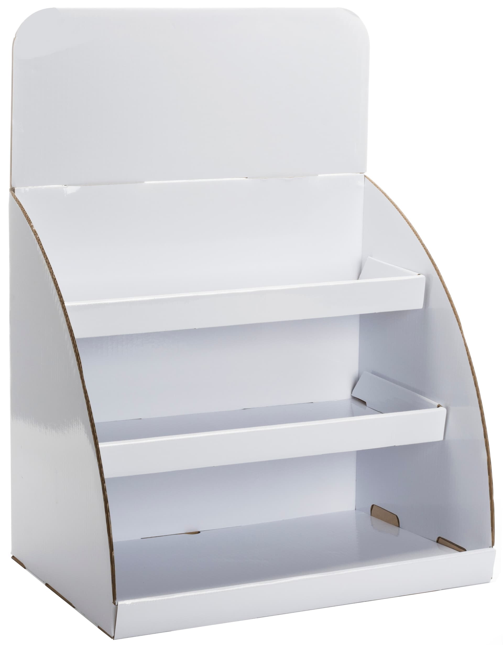Tabletop Cardboard Display with Removable Header