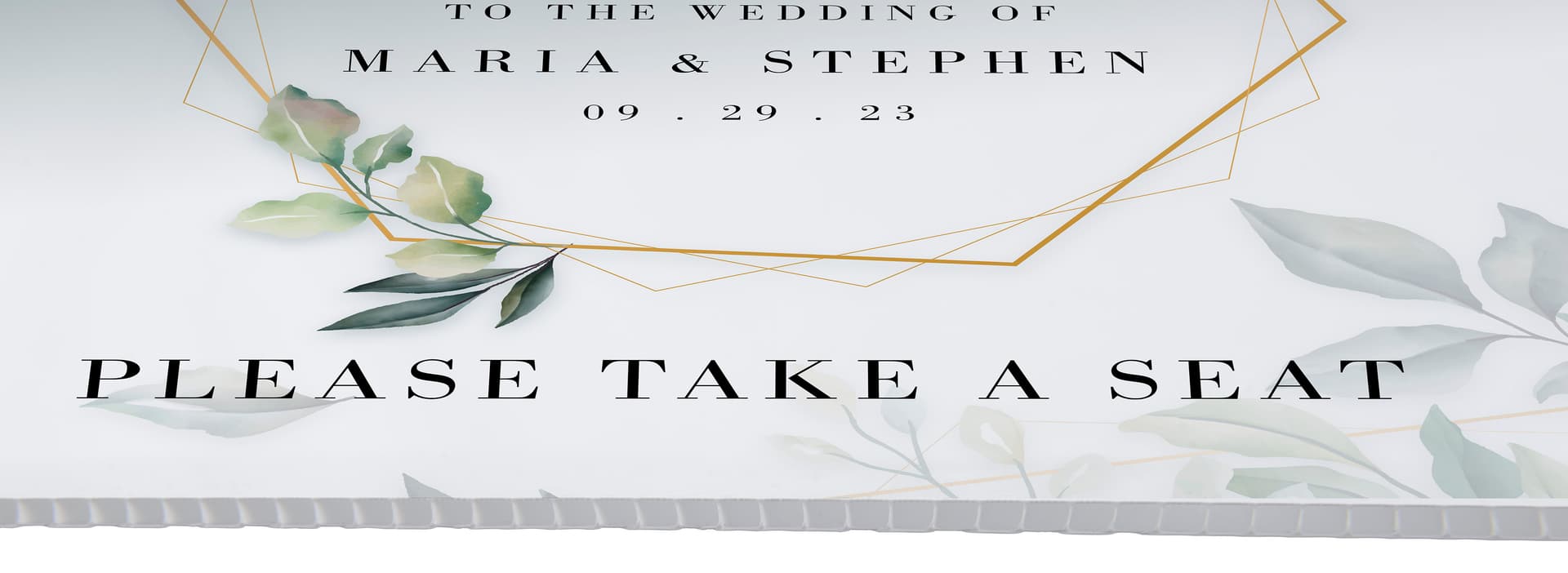 Custom Coroplast® graphic for TCADREBLK sign stake with 4mm thick plastic construction 