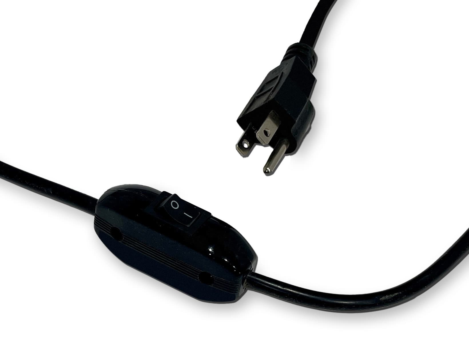 Frameless Display Case Power Cord with On/Off Switch
