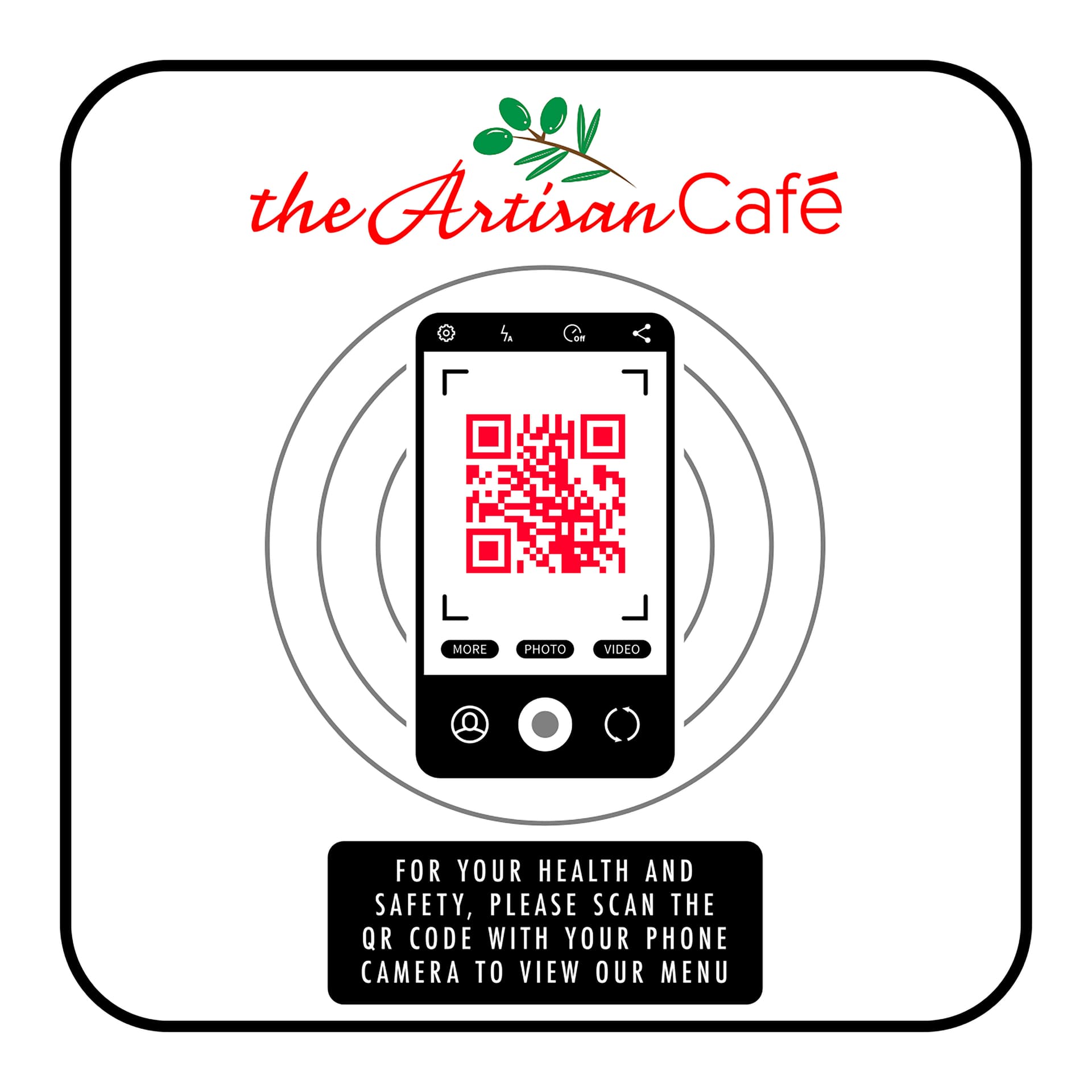 Custom printed decals with QR code and UV digital print