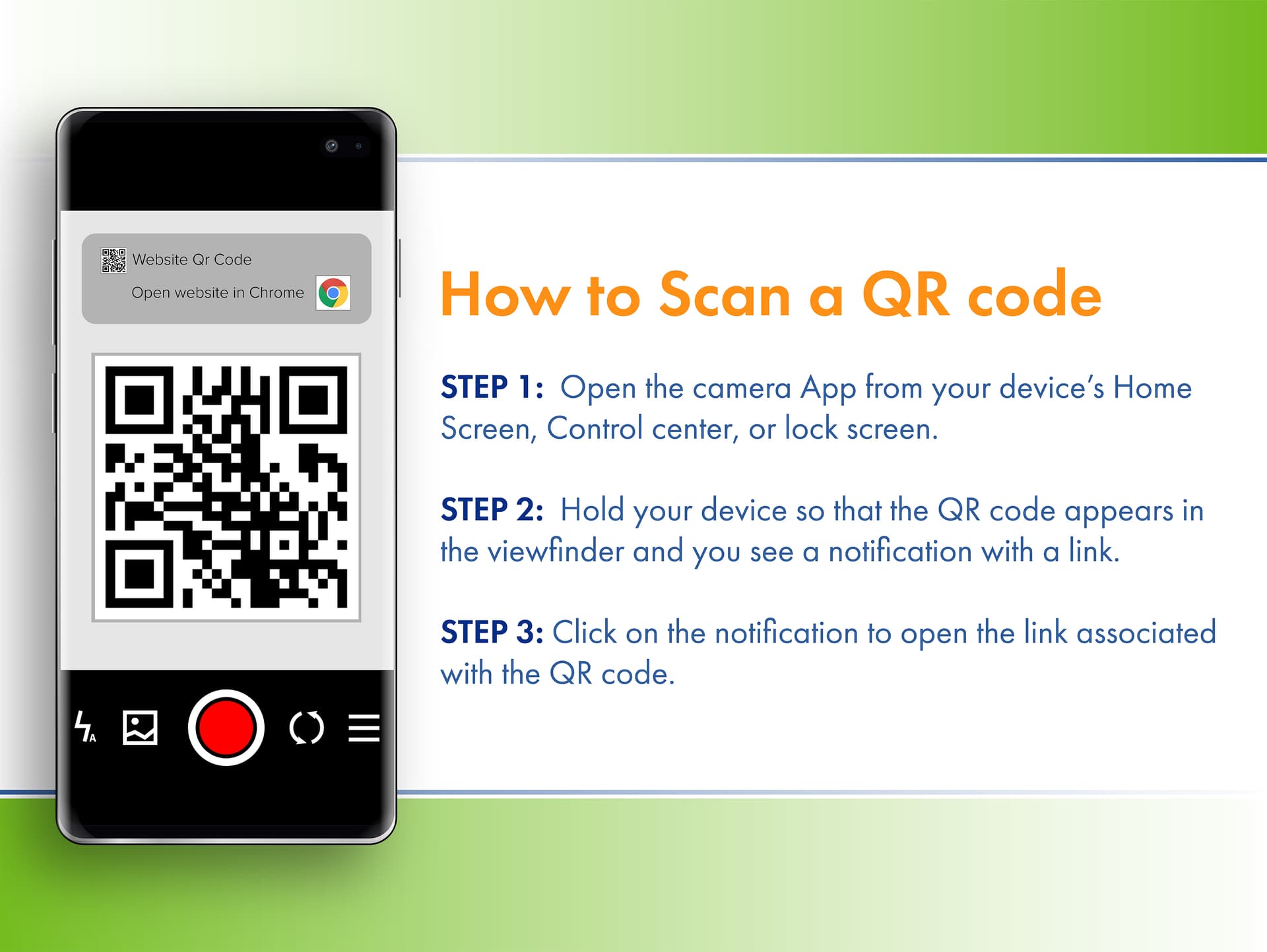 Custom printed decals with QR code for easy smartphone use