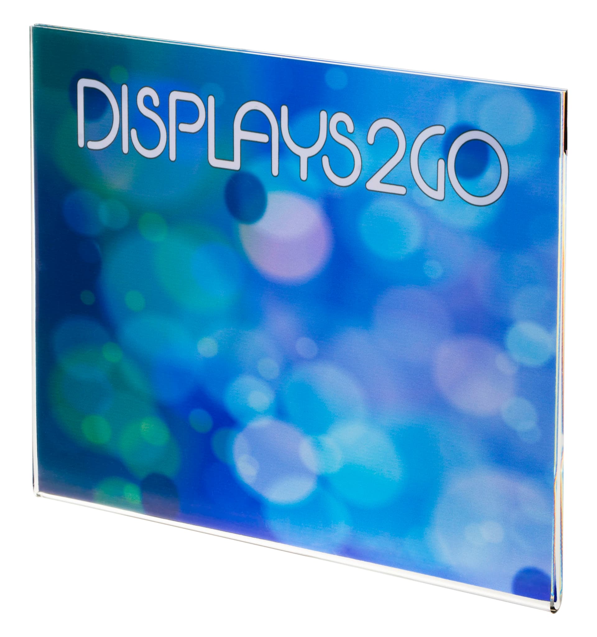 Acrylic Sign Frame in Landscape Orientation