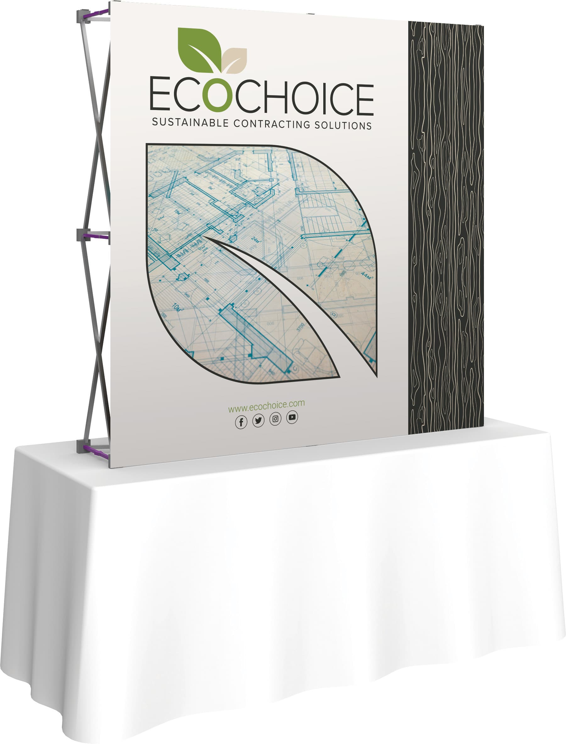Tabletop Pop Up with Stretch Fabric Graphic