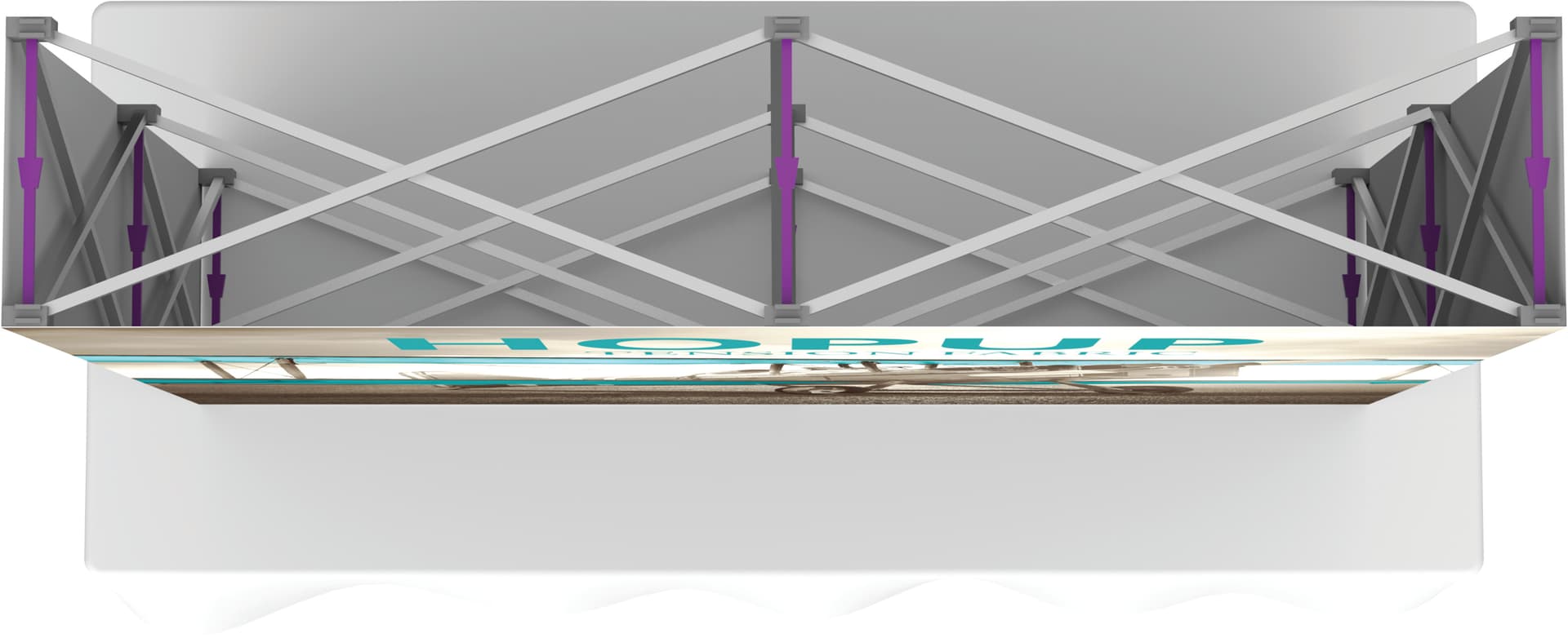 Tabletop Display with Aluminum Frame
