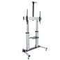 TV Stand with Wheels, Camera Tray, and AV Shelf