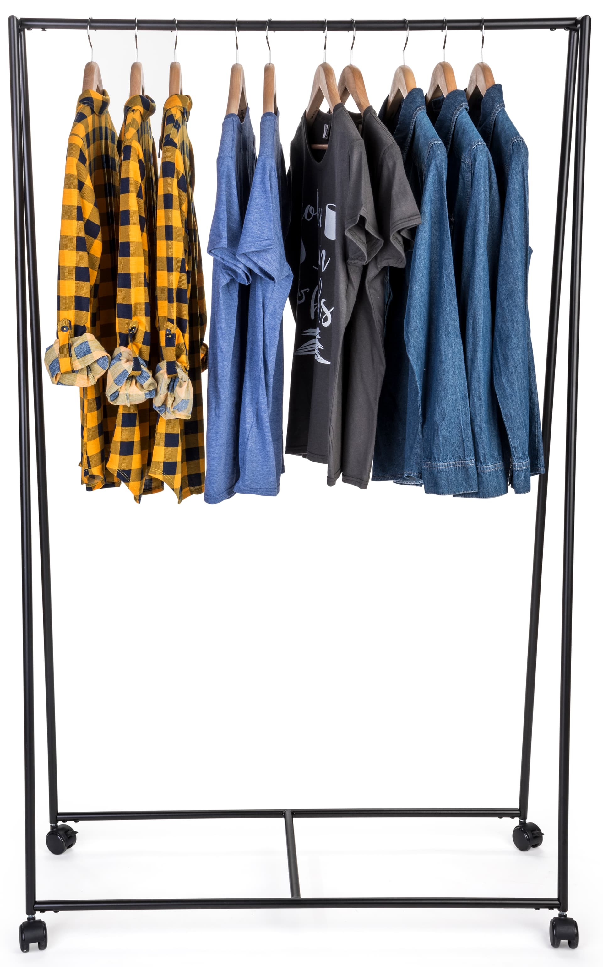 Pipe Teepee Clothes Rack with Single Garment Rail