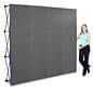10' Coyote Popup Trade Show Display with Hook-and-Loop Fabric - Gray