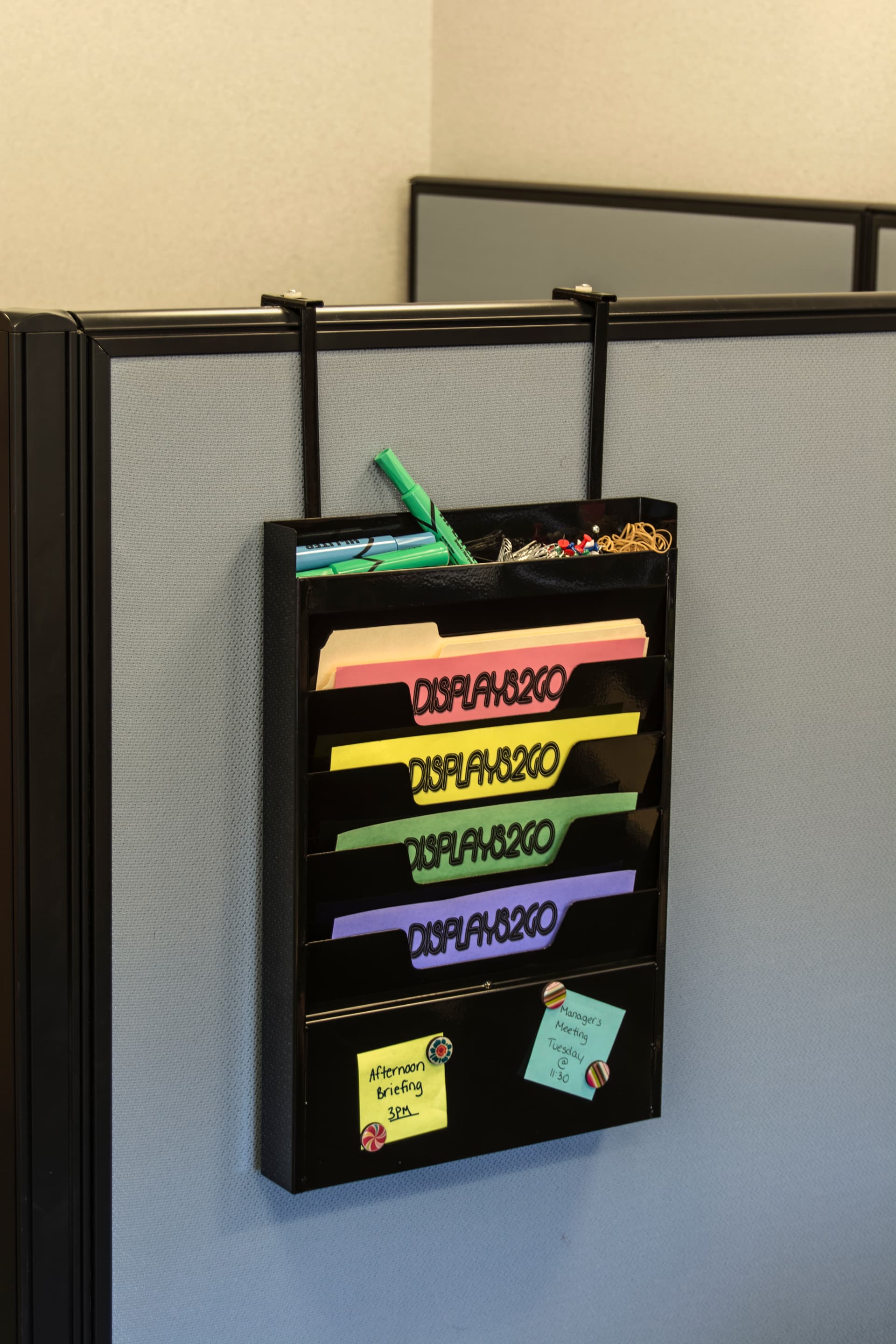 Wall File Hanger With Hanger Accessory for Cubicles