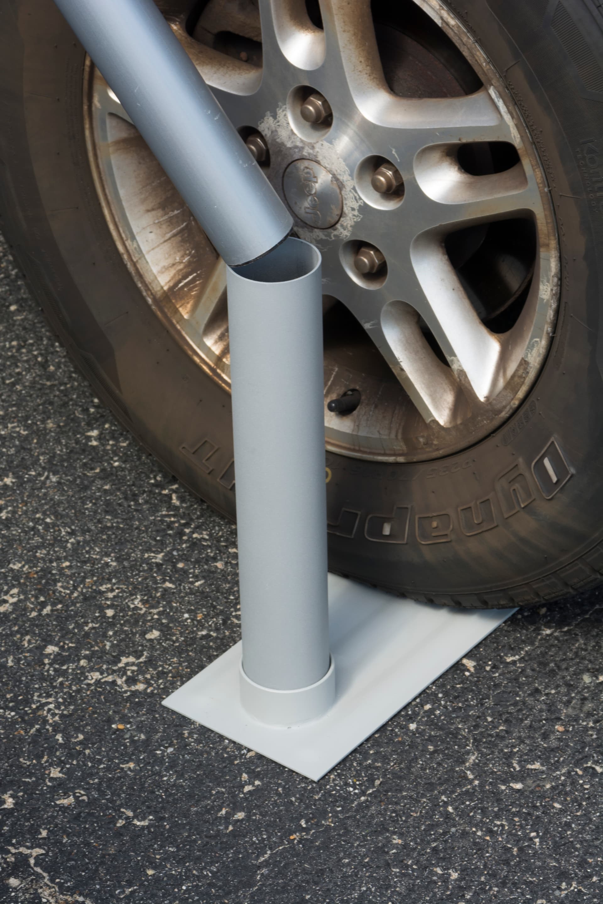 Portable Flag Pole with Tailgater's Tire Mount