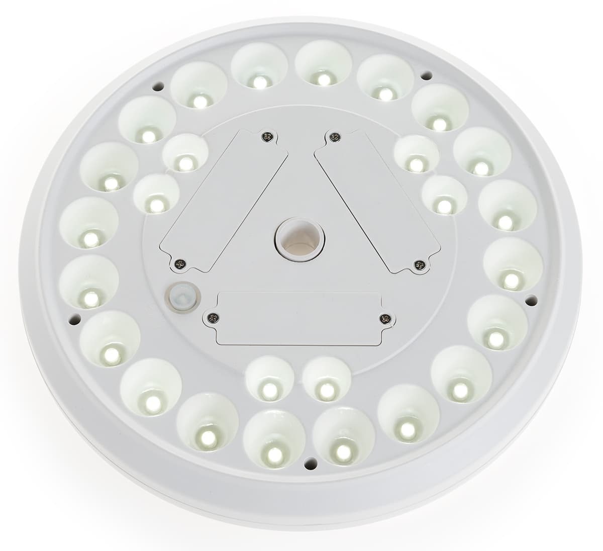 Solar flagpole light with LEDs