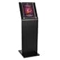 Deluxe Floor Standing Sign Holder, Acrylic Faceplate - Black