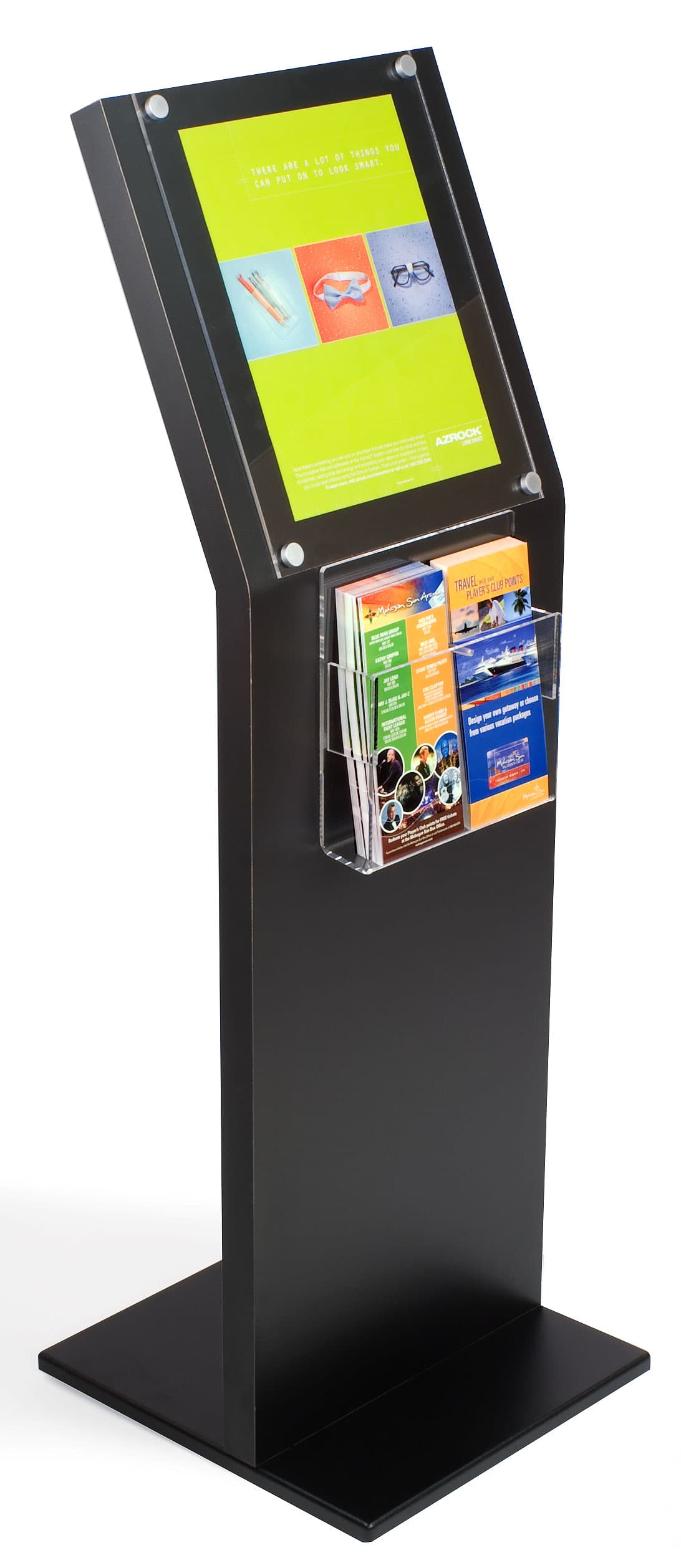 Black Brochure Stand: 11" x 14" Sign Holder