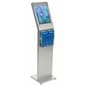 Deluxe Brochure Stand, Clear Faceplate Sign Holder, Acrylic Literature Pockets
