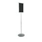 Floor Standing Sign Holder, Double-Sided, Adjustable Height