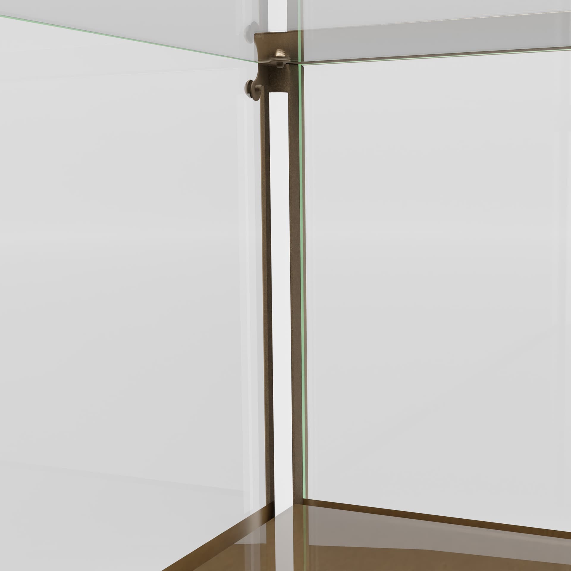 Showcase counter with LED lighting