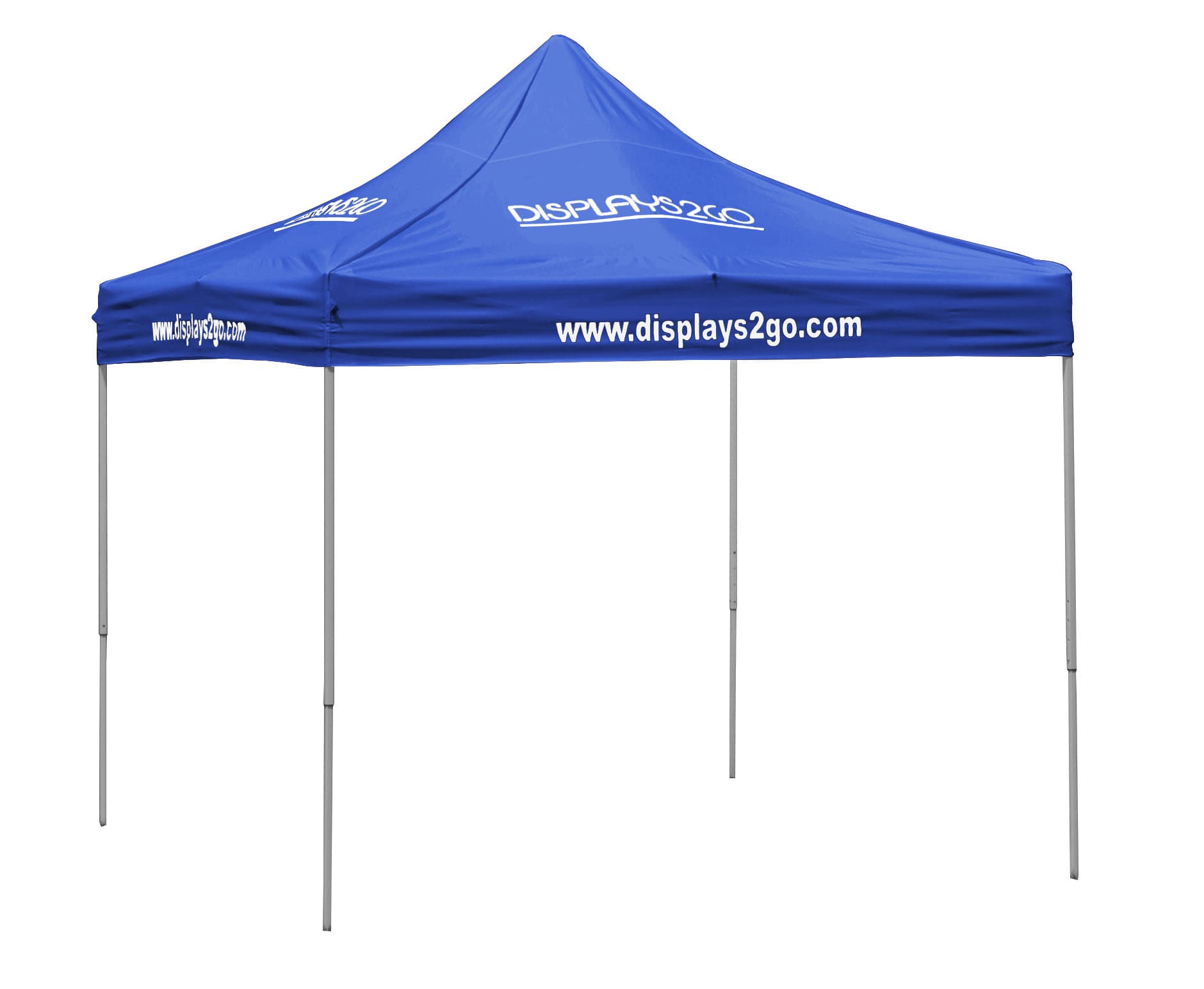 blue pop up tent
