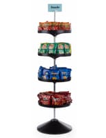 4 Tiered Spinning Tray Display Stand