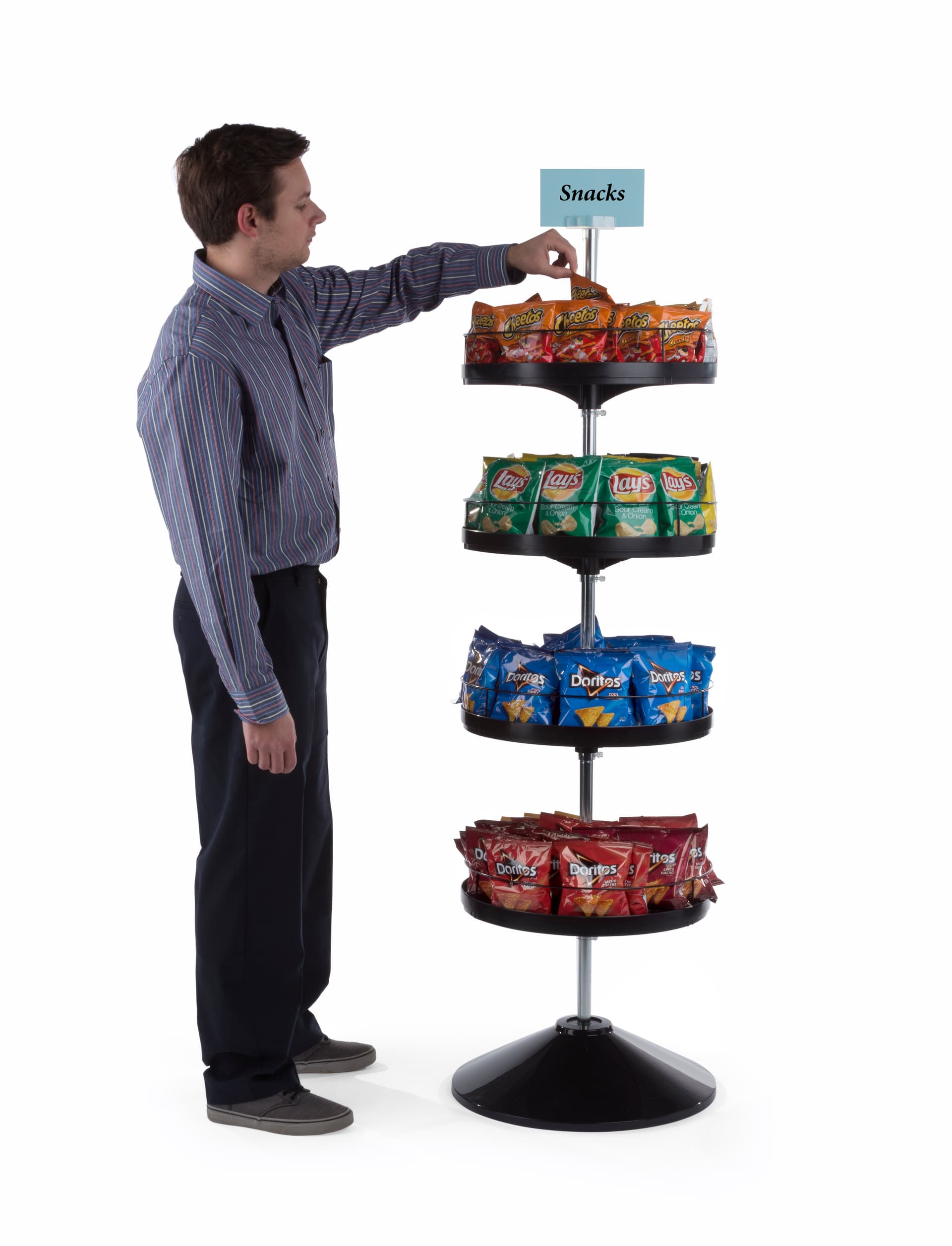 Spinning Tray Display Stand for Retail Locations