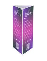 Menu card holder with trifold design