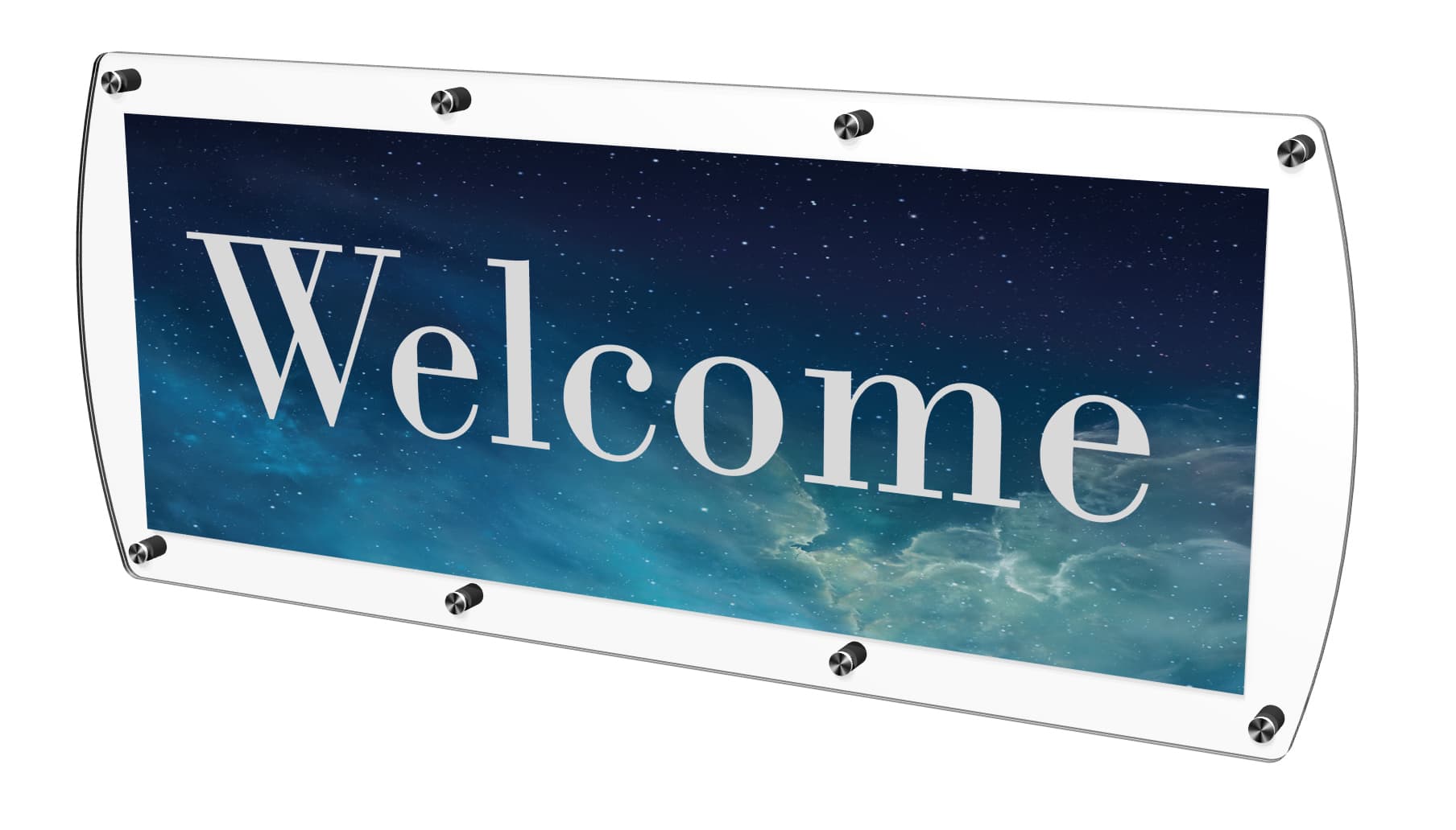 Customizable Door Sign Made of Clear Acrylic