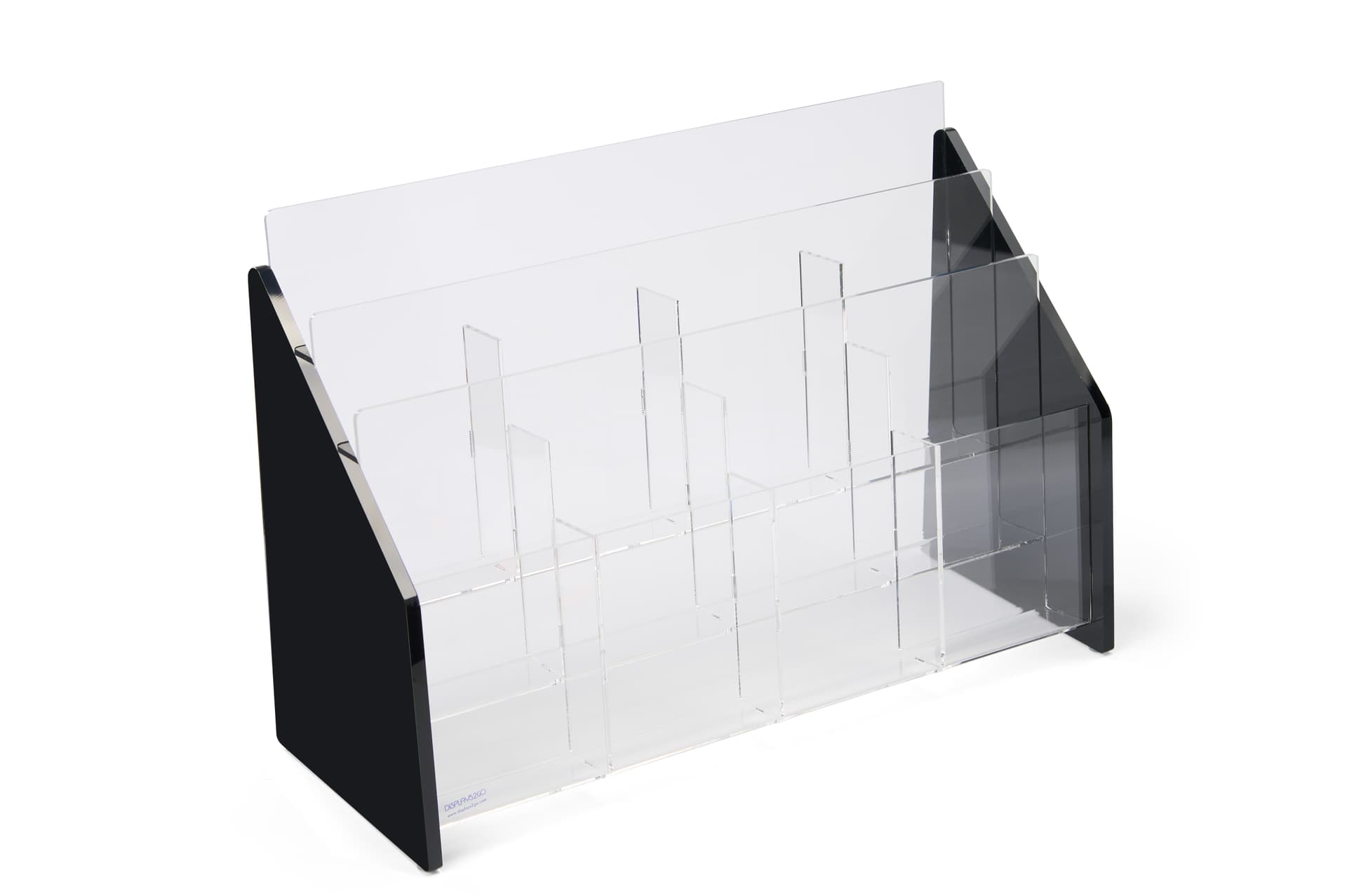 Leaflet holder with clear pockets