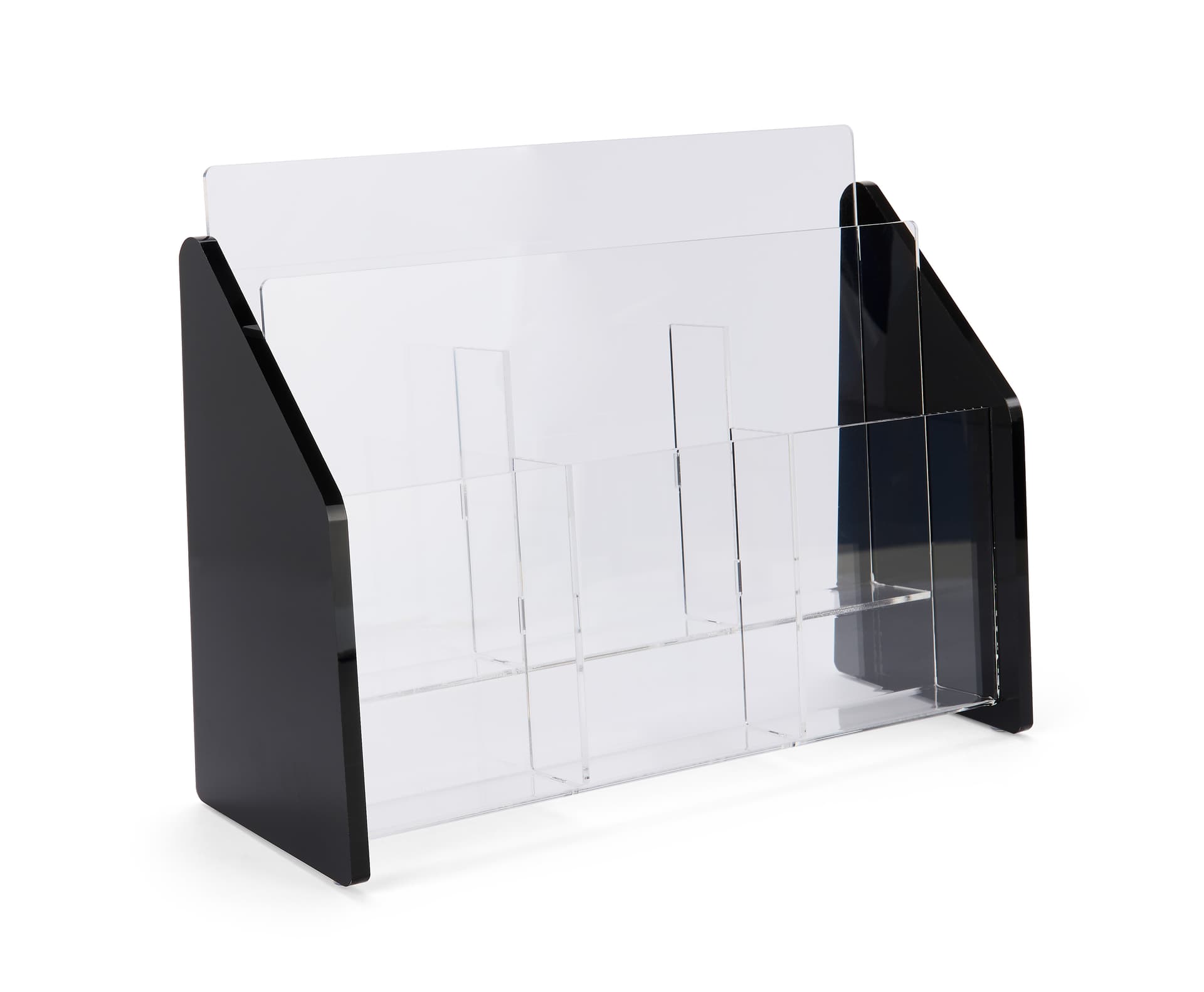 Recycled acrylic leaflet display for countertop