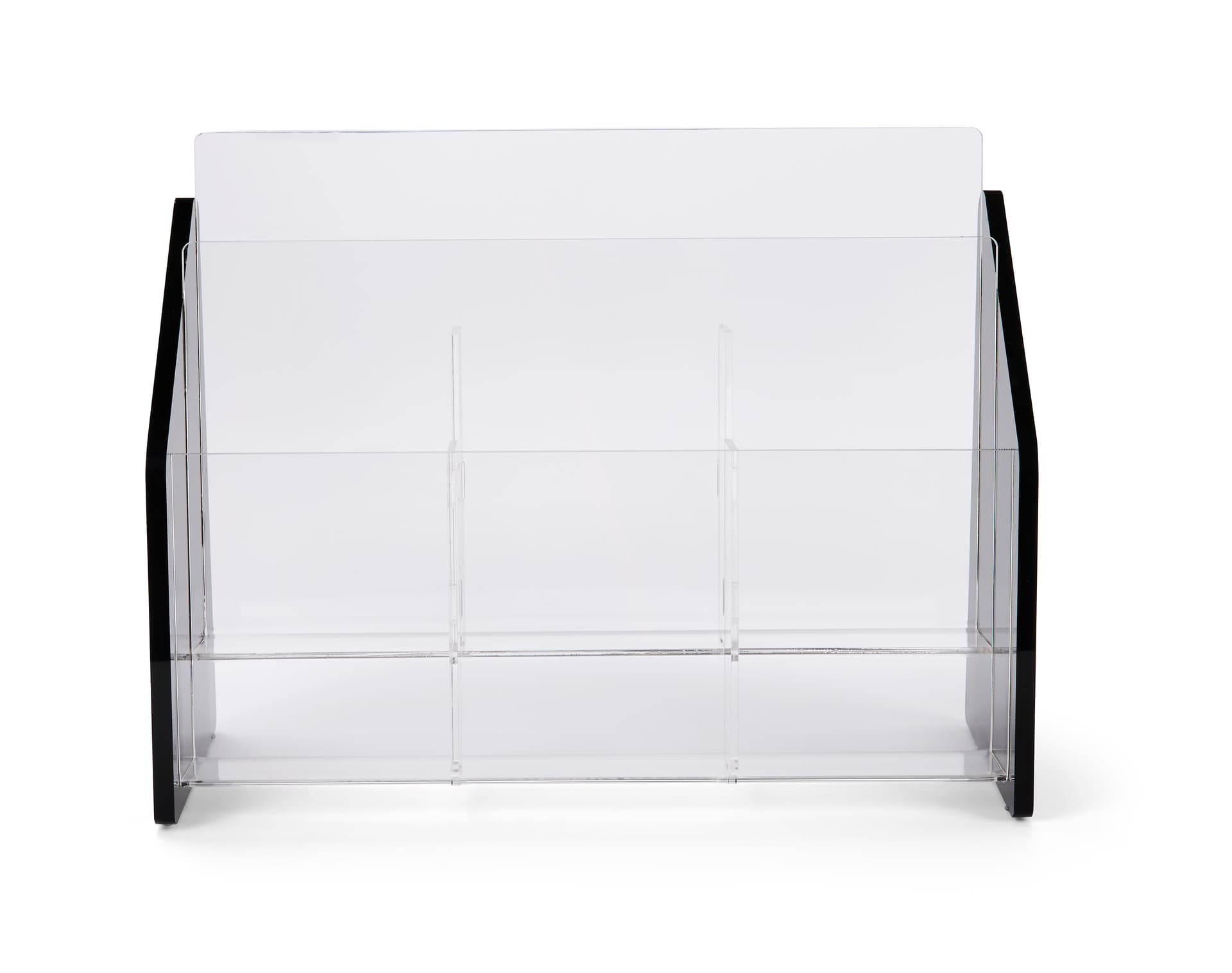Recycled acrylic leaflet display designed to fit standard brochures