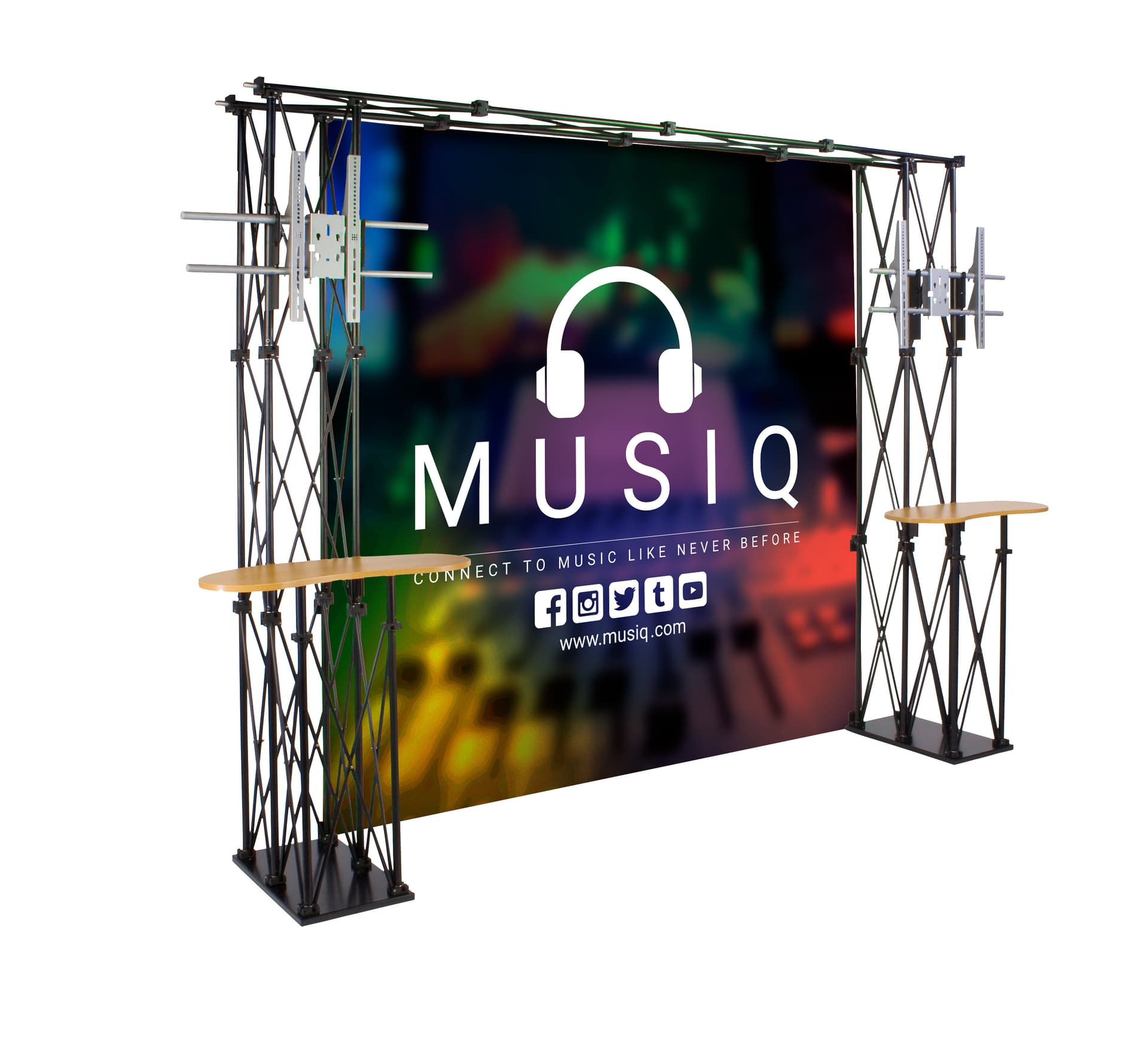 Replacement graphics for TRUSSHCPR with recyclable polyester backdrop 