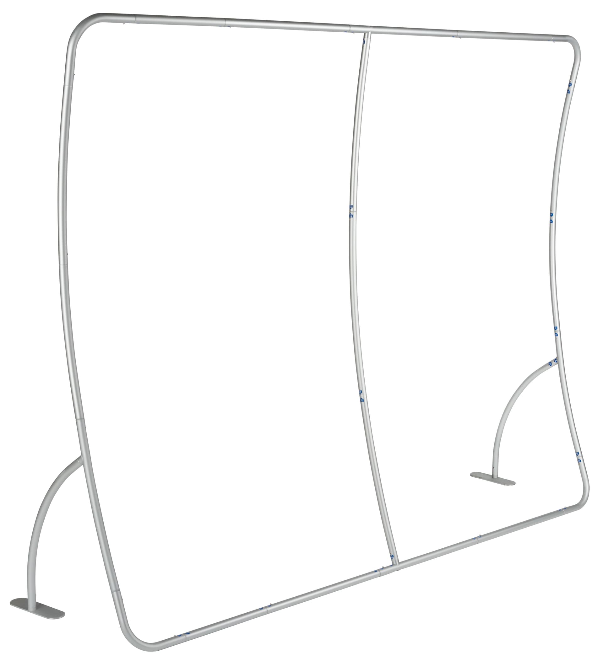 Curved display wall with printing sturdy aluminum frame