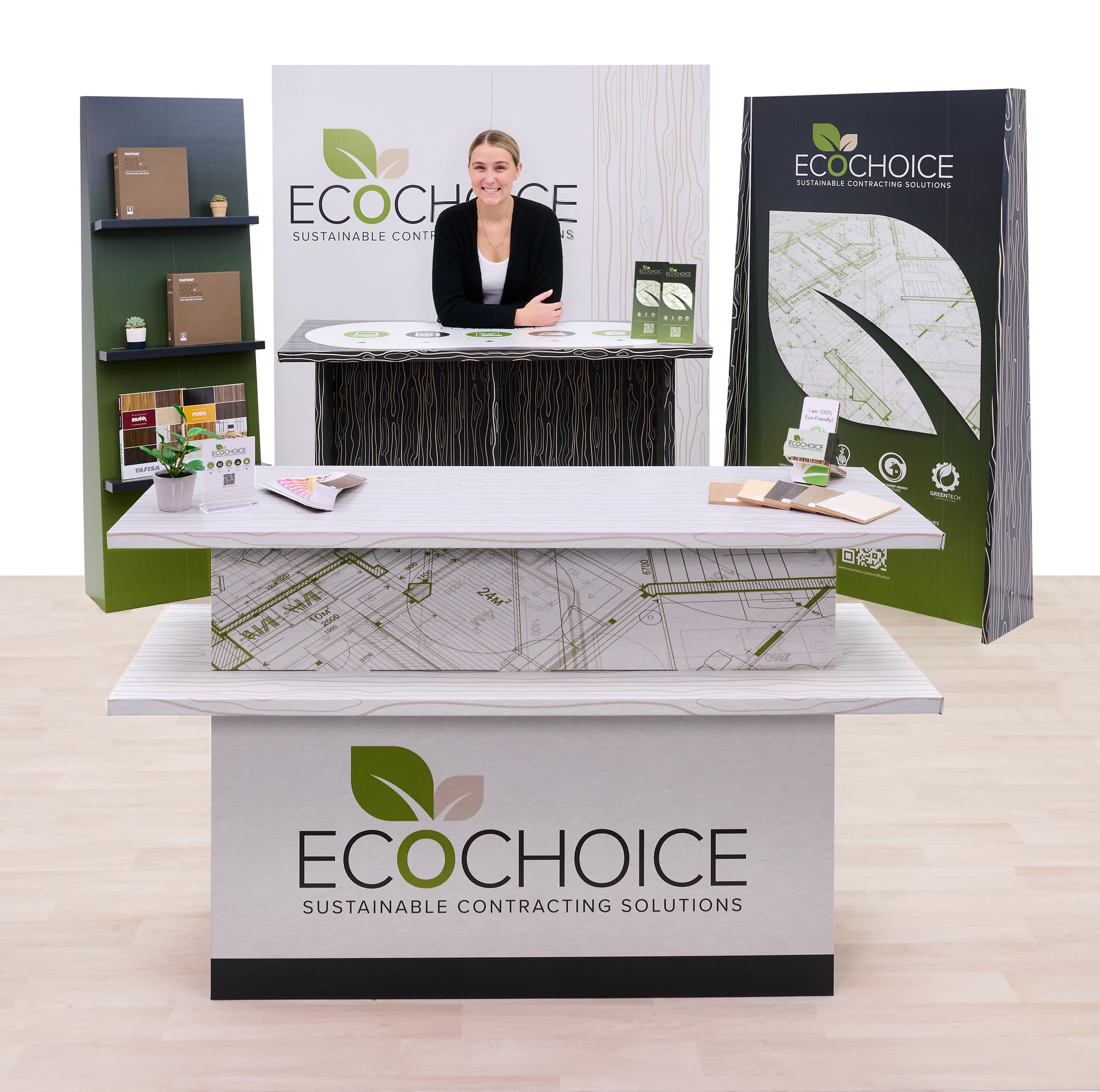 Eco-friendly meter boards part of sustainable trade show collection