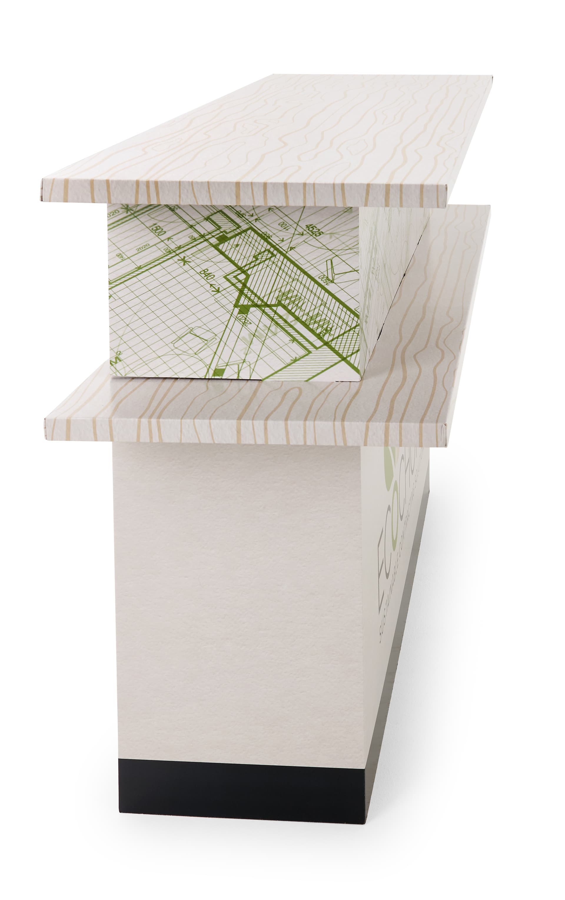 Fully customizable eco-friendly display counter