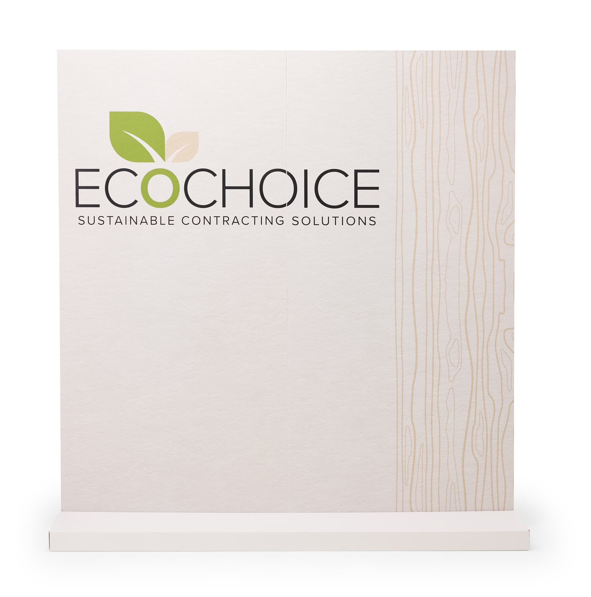 Eco-friendly booth backwall with full color custom printed graphics