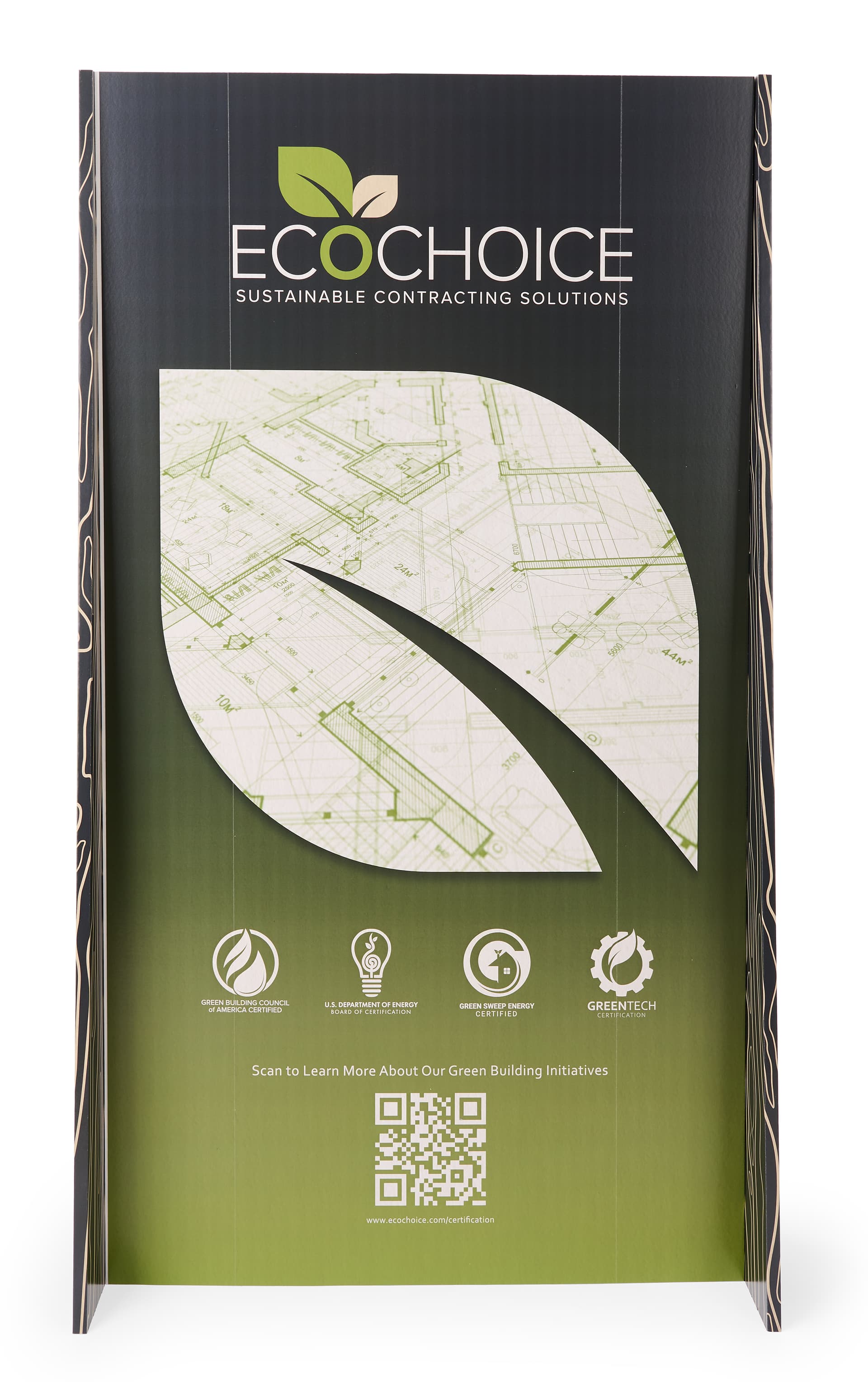 Personalized eco-friendly meter boards made of 100% recyclable Xanita board