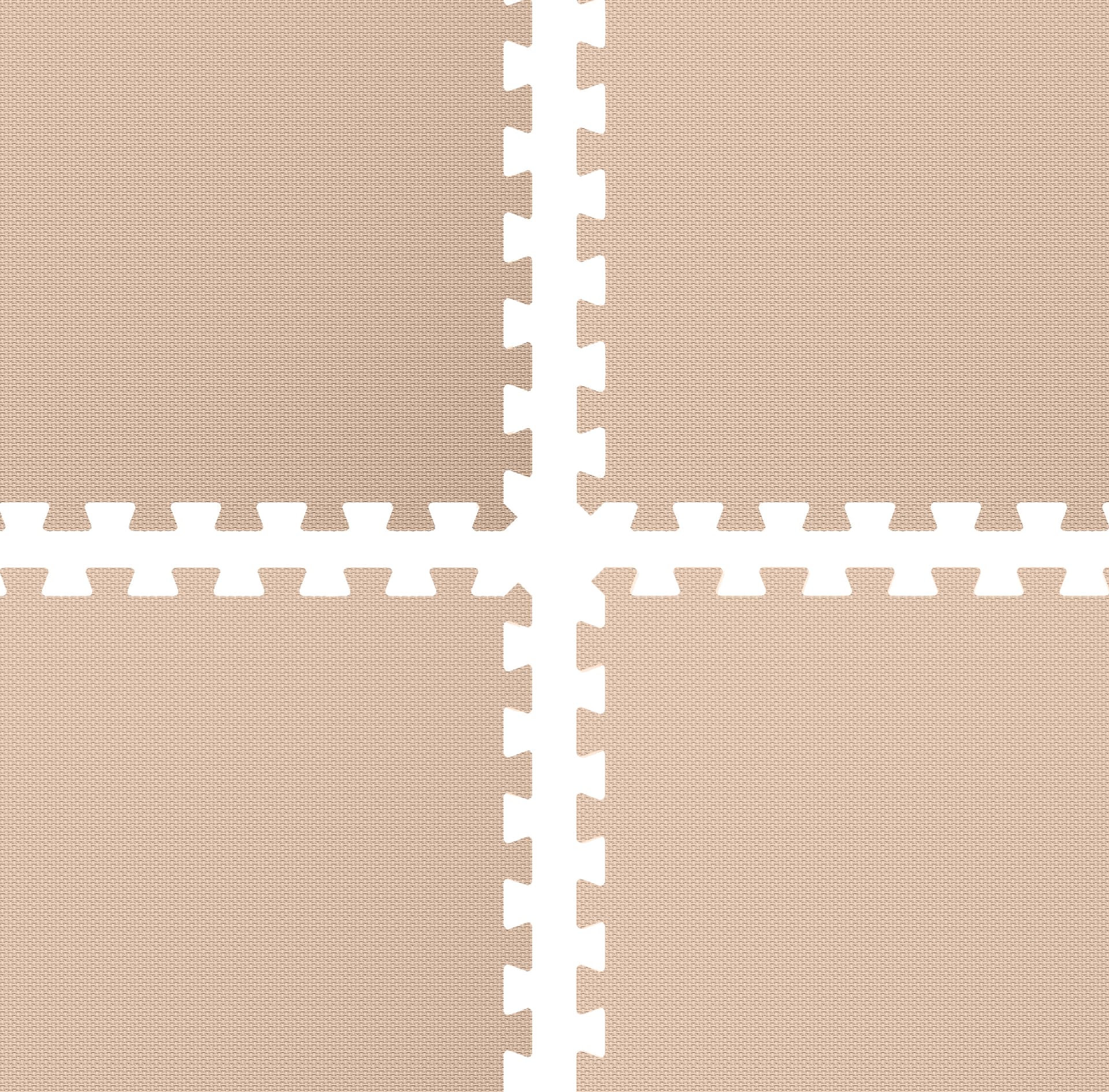 Interlocking foam flooring comes in a set of 25 tiles