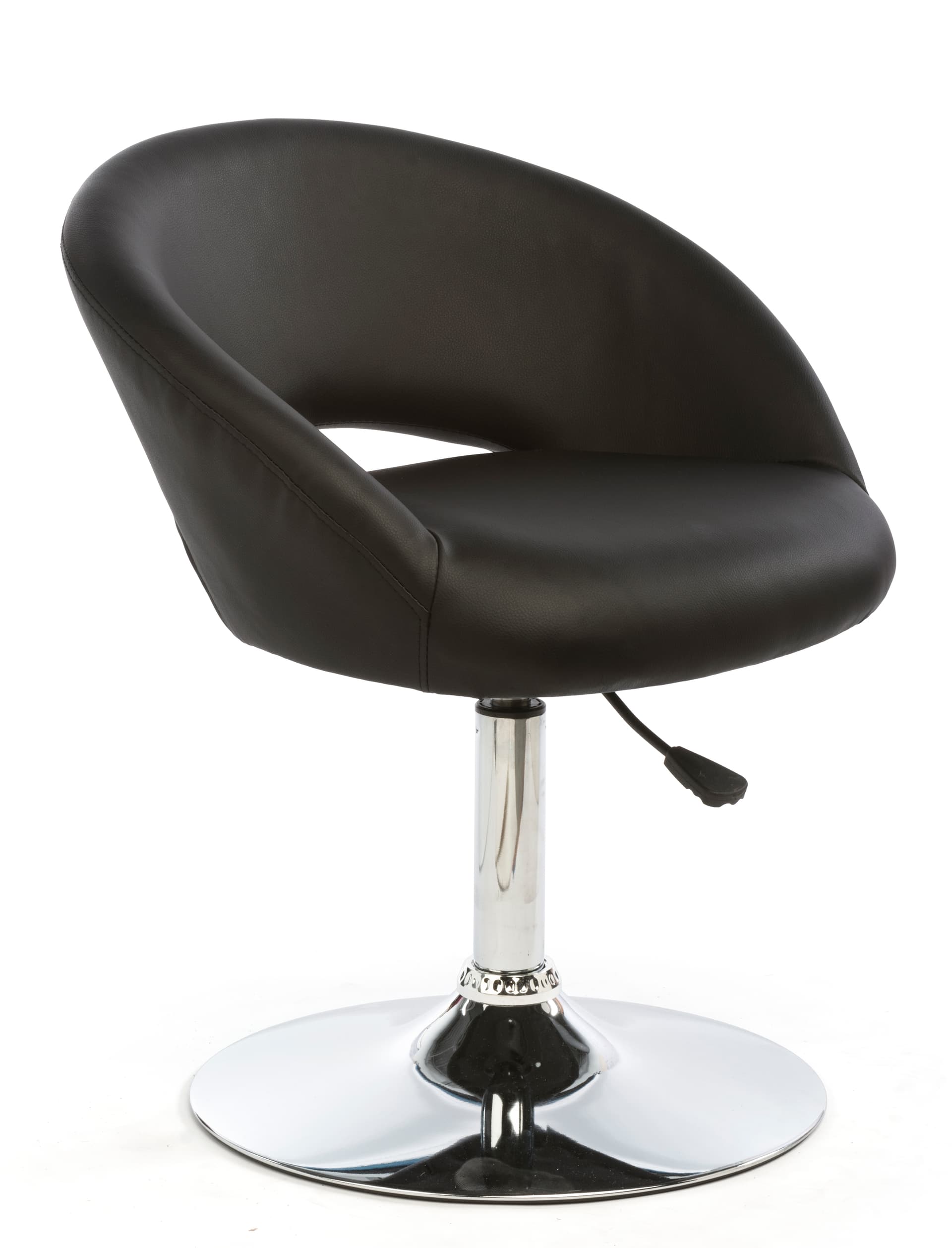 Bar Lounge Chair and Table Set, Leatherette & Steel