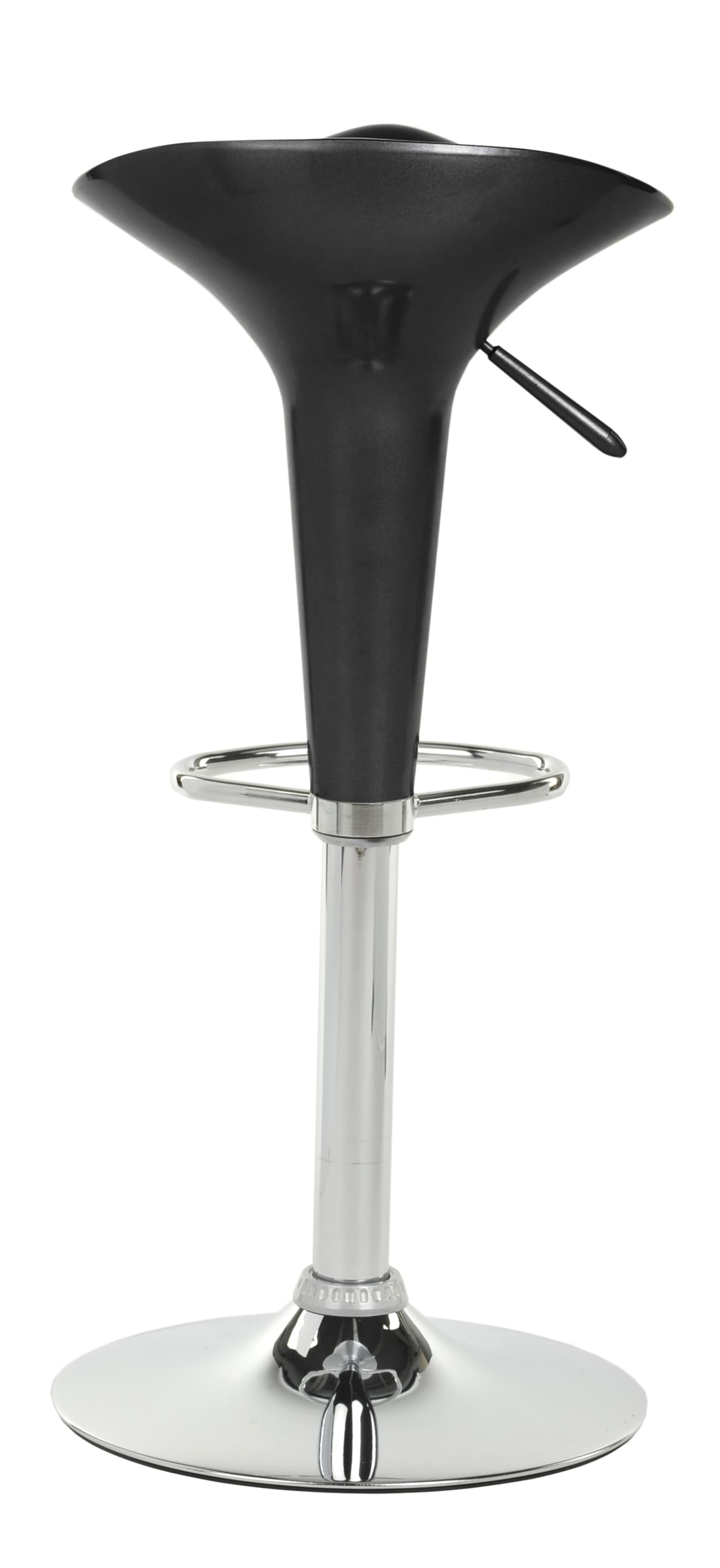 Black Trade Show Table & Stool Set, Small Backrest